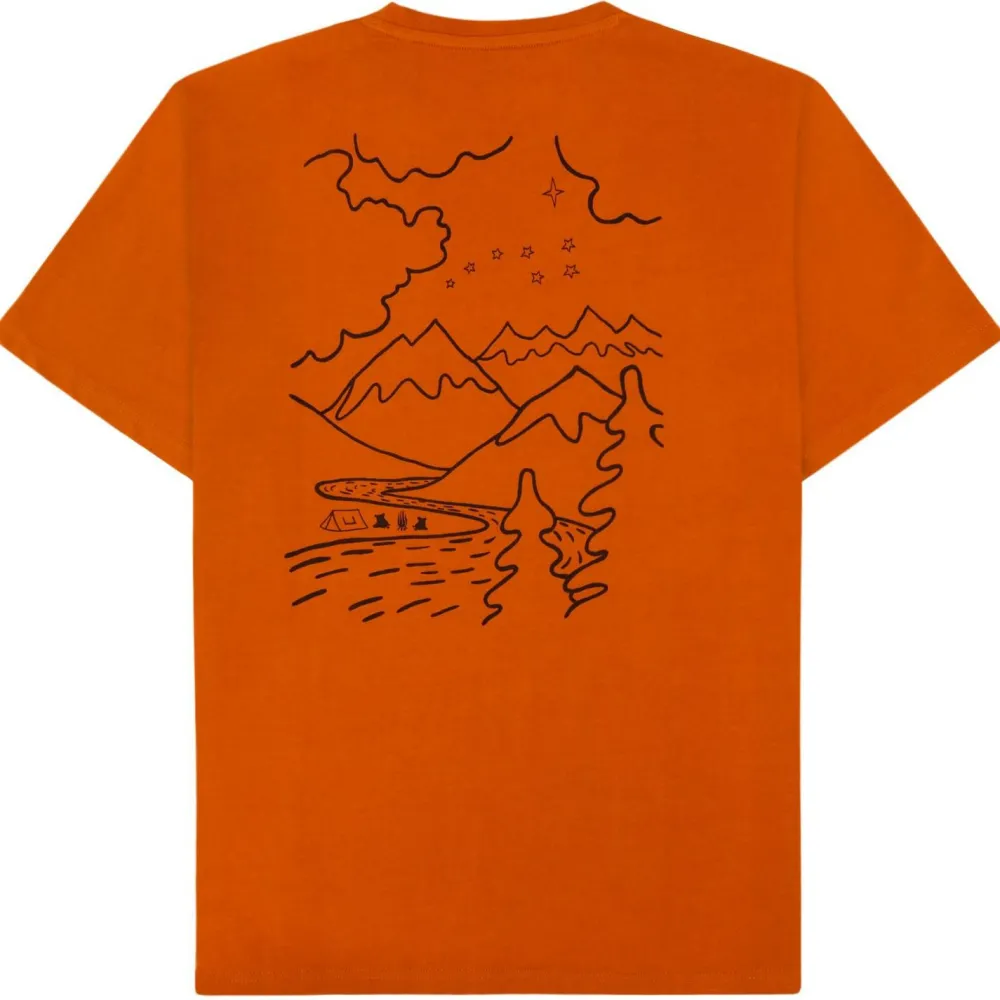 - / Heavy inge TN Back Print - T-hirt < KnowledgeCotton Apparel Hot