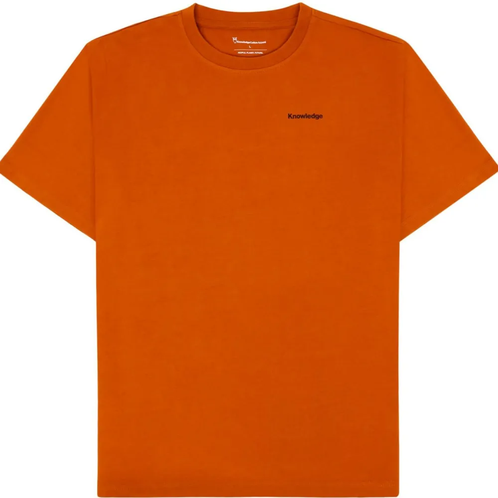 - / Heavy inge TN Back Print - T-hirt < KnowledgeCotton Apparel Hot