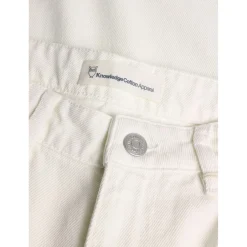 KnowledgeCotton Apparel Hosen|Alltagsbekleidung-- Women's Gale 5-Pocket Pants - Freizeithose Egret
