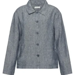 KnowledgeCotton Apparel - Women's Regular Linen Overshirt - Freizeitjacke Hot