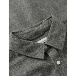 KnowledgeCotton Apparel - Zig-Zag Twill Structure Shirt - Hemd New