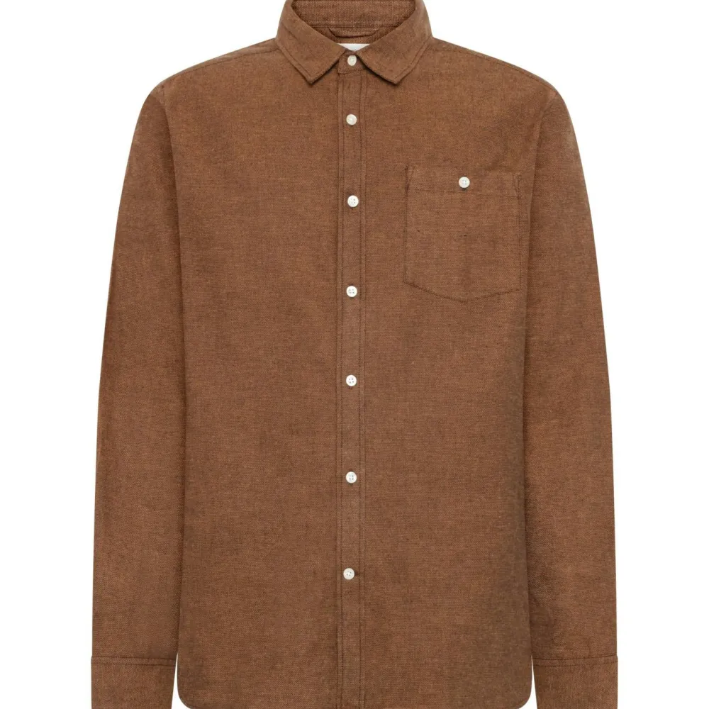 KnowledgeCotton Apparel - Zig-Zag Twill Structure Shirt - Hemd New