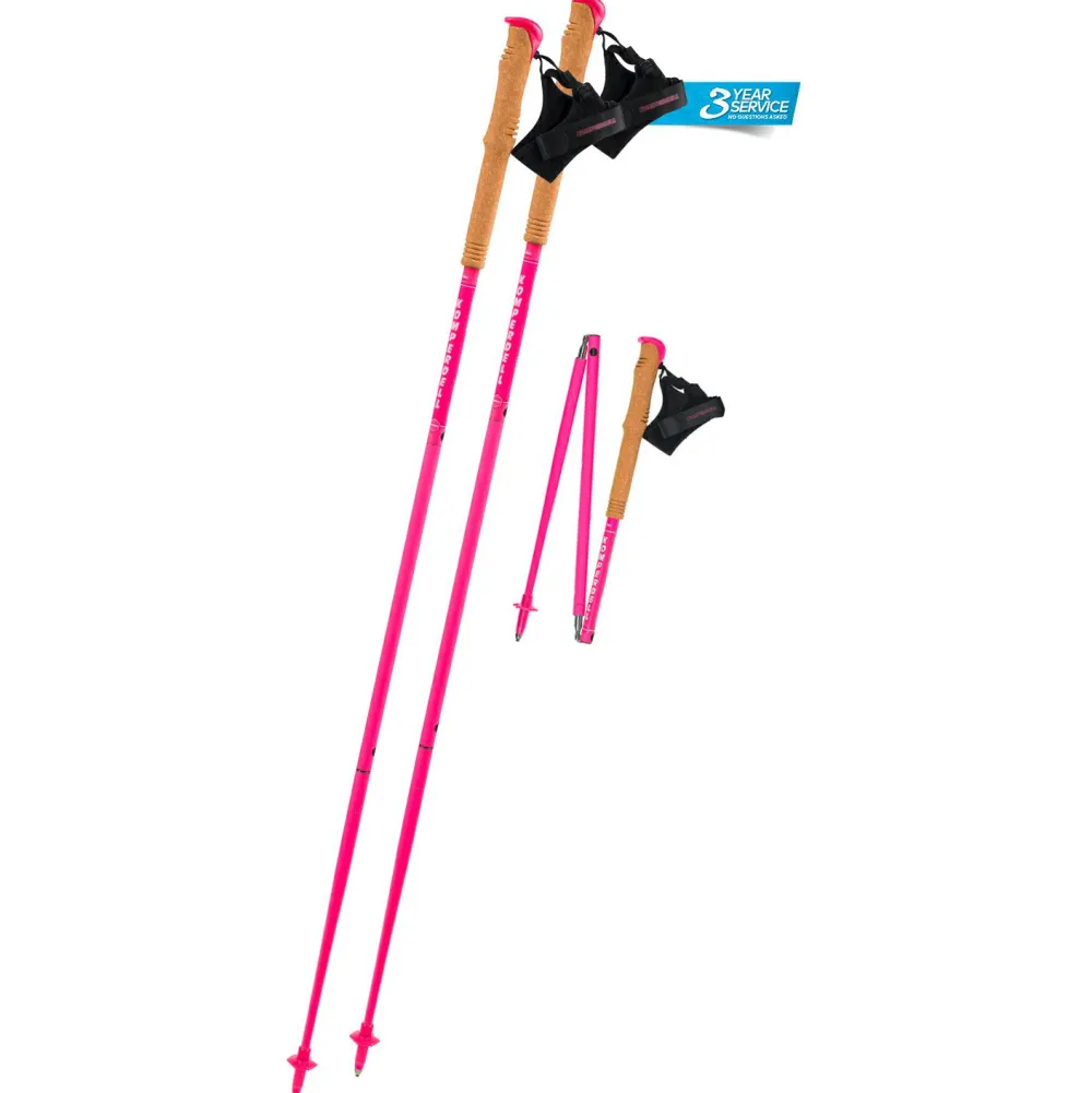 Komperdell - Carbon FXP Team Pink Foldable - Trailrunning Stöcke Sale