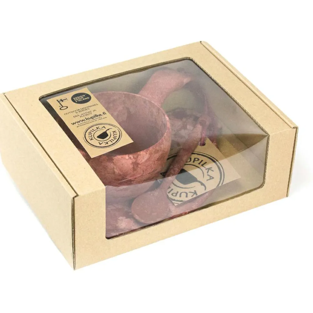 Kupilka - Geschenkset - Tasse, Untersetzer, Löffel Hot