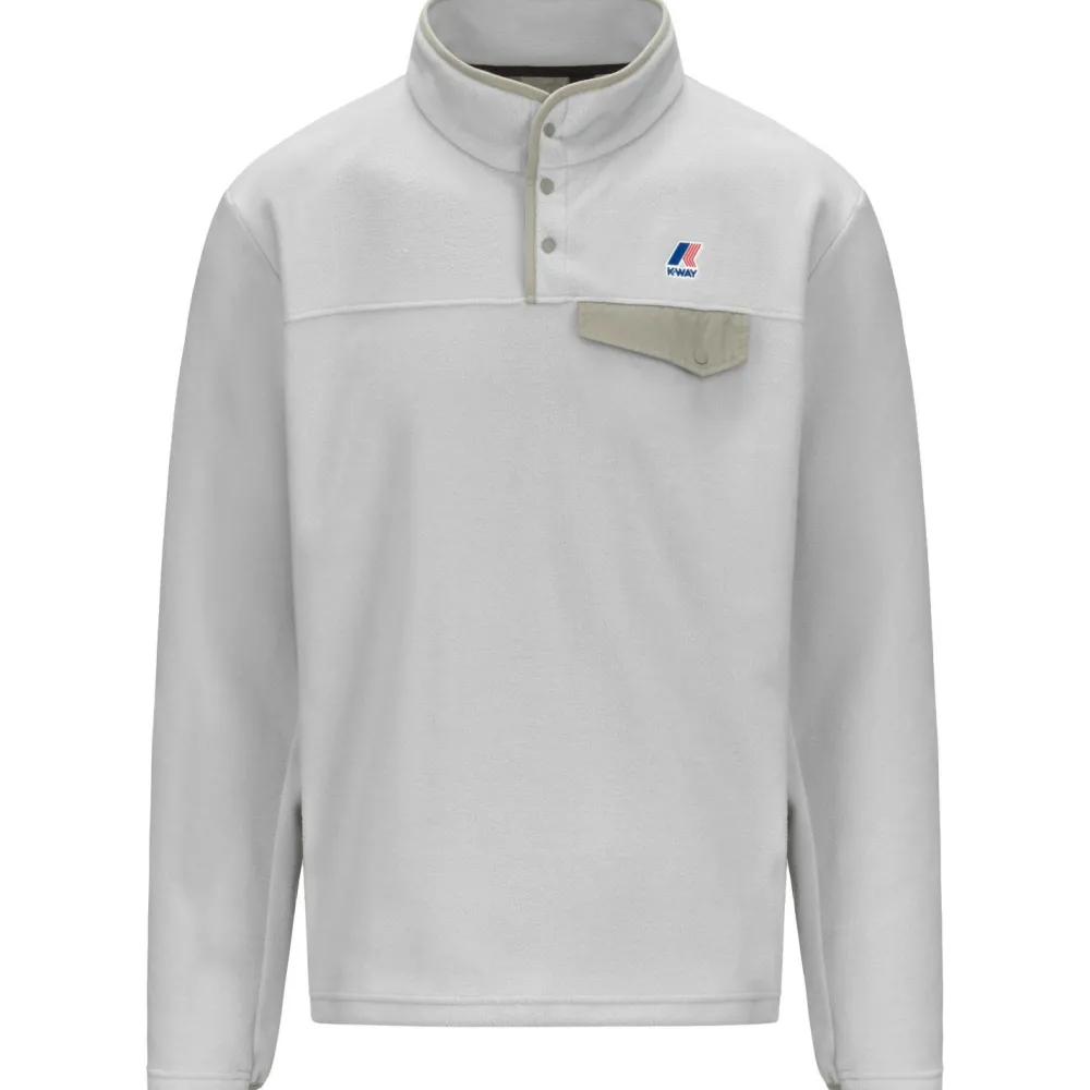 K-Way - Barnabe 4.0 Polar - Pullover Grey / Green Oak Discount