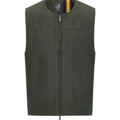 K-Way Westen|Wanderbekleidung-- Barry Corduroy - Kunstfaserweste Green Blackish / Tartan Combo