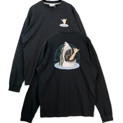 LAKOR Alltagsbekleidung|Shirts, Hemden & Longsleeves-- L/S Back Attack T-Shirt - Longsleeve Moonless Night