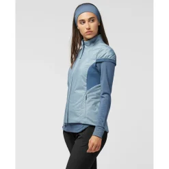 LaMunt Trekkingbekleidung|Westen-- Women's Antonia Cashmere Fill Vest - Merinoweste Sky Blue