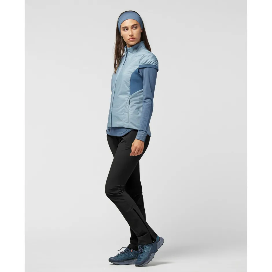LaMunt Trekkingbekleidung|Westen-- Women's Antonia Cashmere Fill Vest - Merinoweste Sky Blue