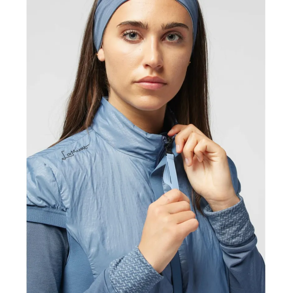 LaMunt Trekkingbekleidung|Westen-- Women's Antonia Cashmere Fill Vest - Merinoweste Sky Blue