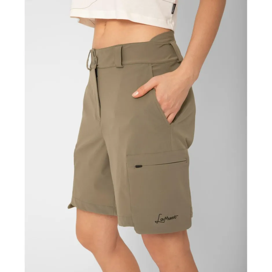 LaMunt Trekkingbekleidung|Hosen-- Women's Serena Mountain Travel Shorts - Shorts Dark Desert Taupe