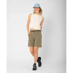 LaMunt Trekkingbekleidung|Hosen-- Women's Serena Mountain Travel Shorts - Shorts Dark Desert Taupe