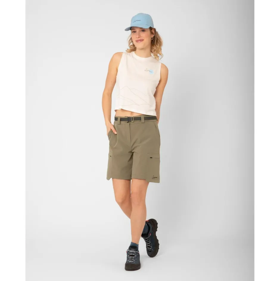 LaMunt Trekkingbekleidung|Hosen-- Women's Serena Mountain Travel Shorts - Shorts Dark Desert Taupe