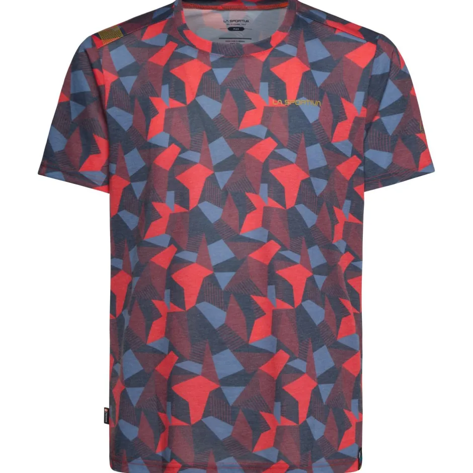 La Sportiva Kletterbekleidung|T-Shirts-- Dimension - T-Shirt Mountain Red / Onyx