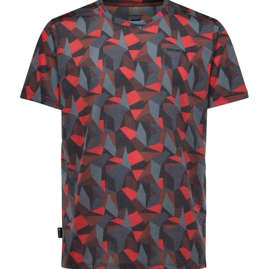 La Sportiva Kletterbekleidung|T-Shirts-- Dimension - T-Shirt Mountain Red / Onyx
