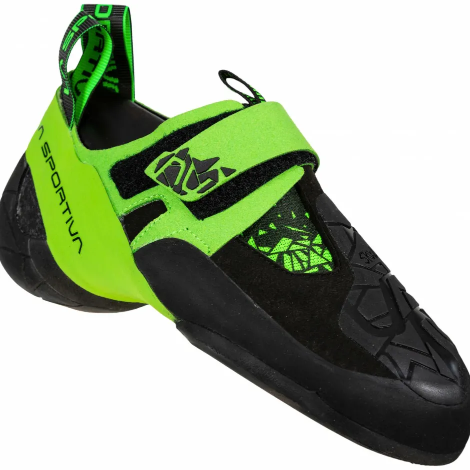 La Sportiva Kletterschuhe|Klettschuhe-- Skwama Vegan - Kletterschuhe Black / Flash Green