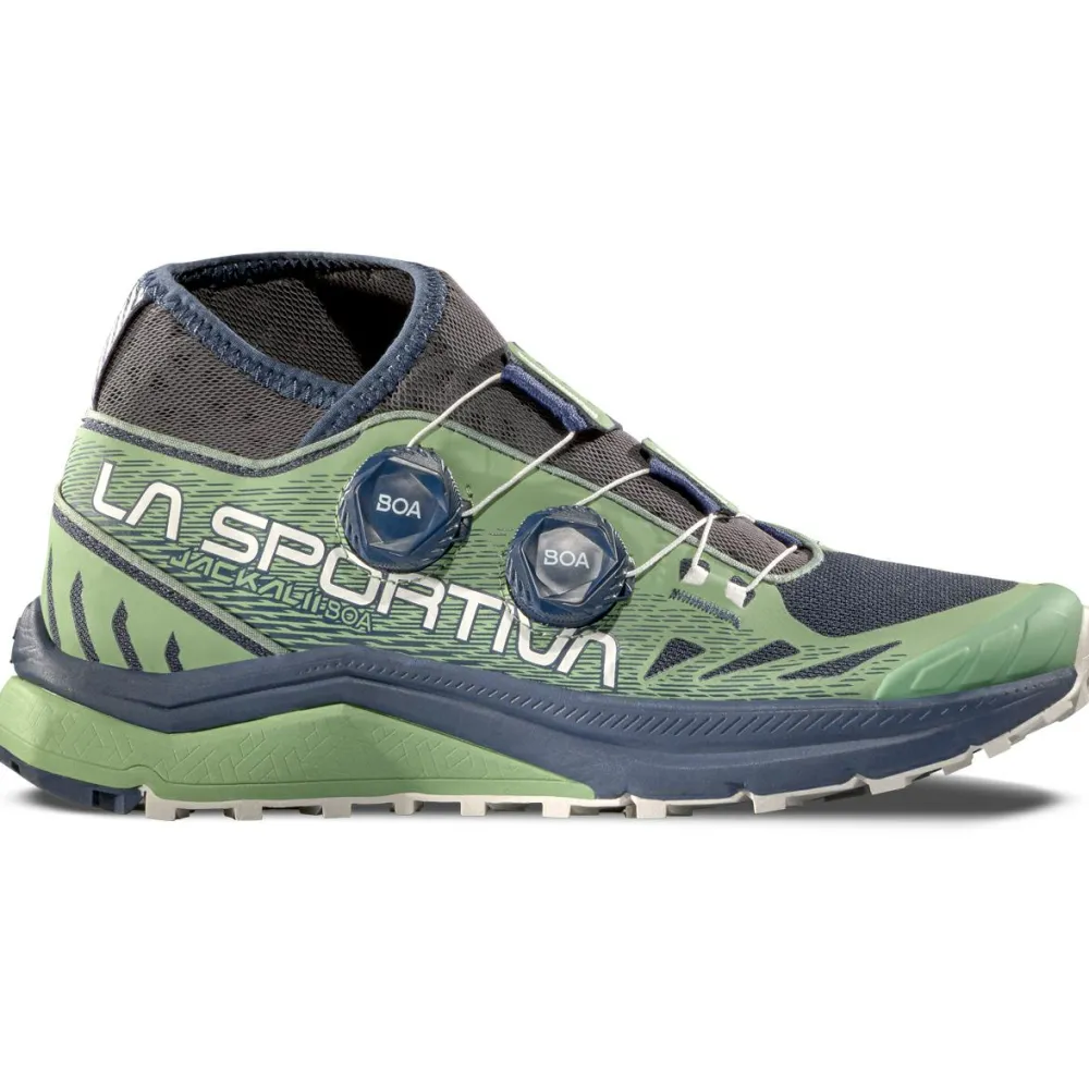 La Sportiva - Women's Jackal II Boa - Trailrunningschuhe Night Sky / Aspen Green Best