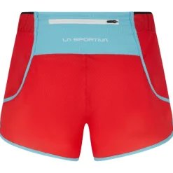La Sportiva Laufbekleidung|Hosen-- Women's Timing Short - Laufshorts Hibiscus / Malibu Blue