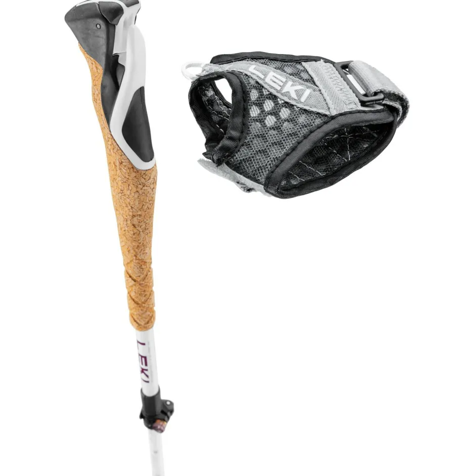 Leki Laufausrüstung|Trailrunning Stöcke-- Cross Trail FX Superlite Compact - Trailrunning Stöcke White / Ferra / Black