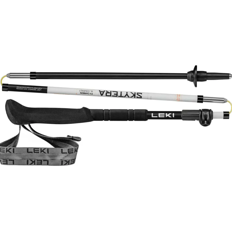 Leki Trekkingausrüstung|Trekkingstöcke-- Skytera FX Carbon SL Compact - Trekkingstöcke White / Black / Orange