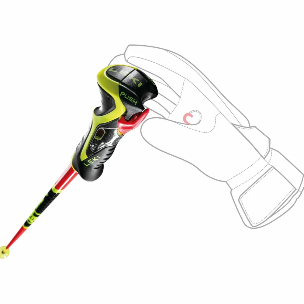 Leki - WCR SL 3D - Skistöcke Bright Red / Black / Neon Yellow