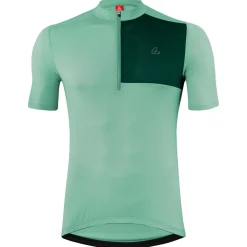 Lu00f6ffler Löffler - Bike Jersey Half-Zip Skys Block Mid - Radtrikot