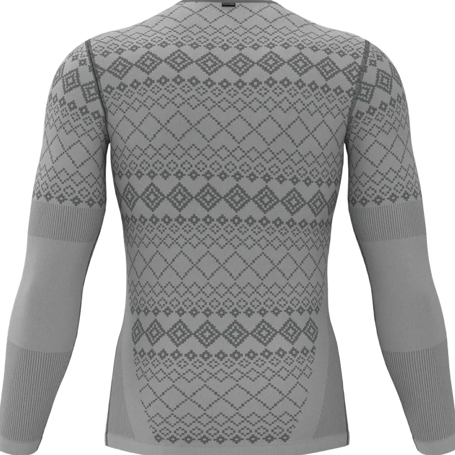 Lu00f6ffler Skibekleidung|Unterwäsche-Löffler - Shirt L/S Transtex Warm RETR'X - Kunstfaserunterwäsche Grey Melange