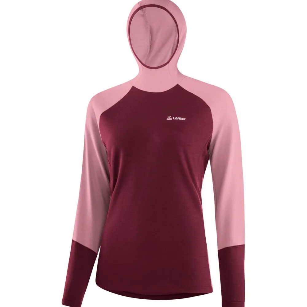 Lu00f6ffler Löffler - Women's Hoody Transtex Merino - Merinoshirt Hot