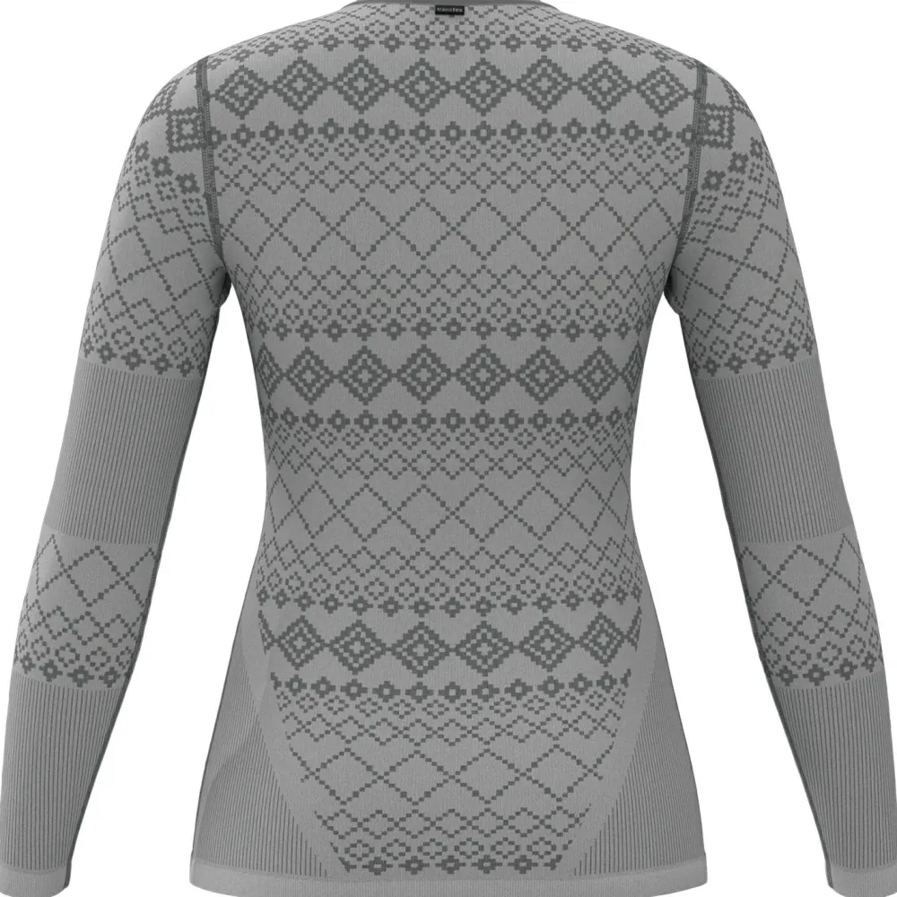 Lu00f6ffler Löffler - Women's Shirt L/S Transtex Warm RETR'X - Kunstfaserunterwäsche Grey Melange Hot