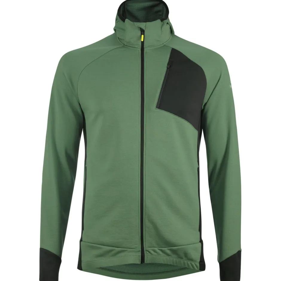 Lu00f6ffler Pullover & Hoodies|Wanderbekleidung-Löffler - Zip-Hoody Tech-Merino - Merinohoodie Pine