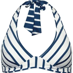 Lidea Bademode-- Women's Bay Games Bikini Top Neck Halter - Bikini-Top Sea / White