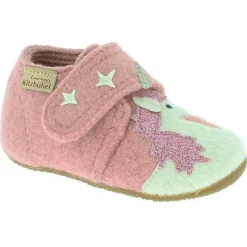 Living Kitzbu00fchel Hüttenschuhe-Living Kitzbühel - Baby's Klettschuh Einhorn & Stern - Hüttenschuhe