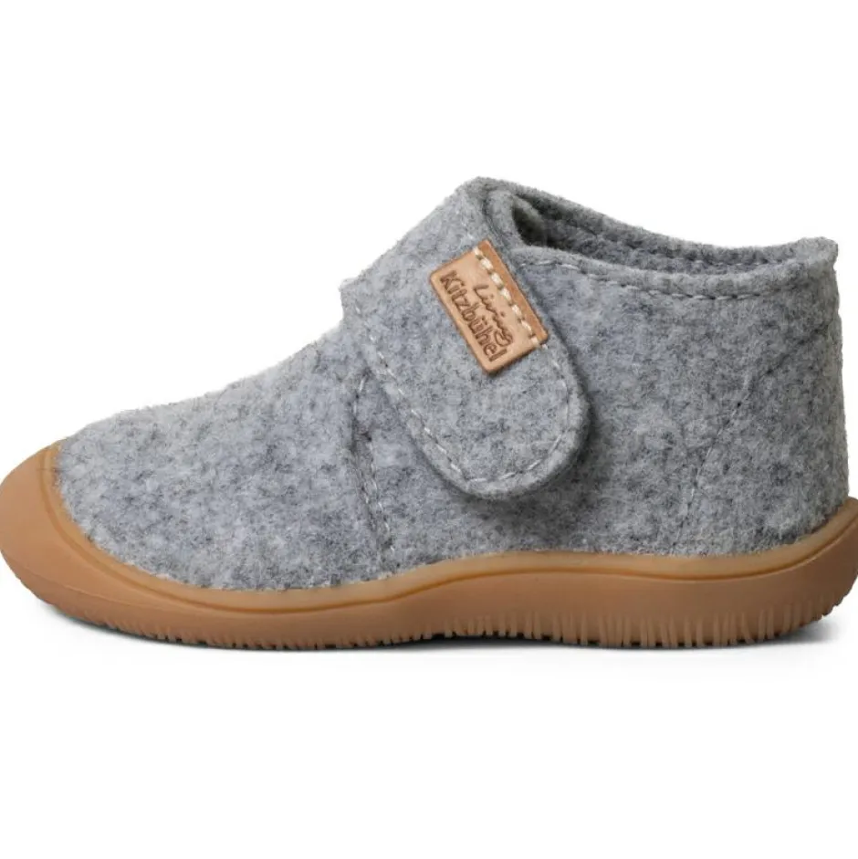 Kinder Living Kitzbu00fchel Living Kitzbühel - Kid's Flinki Filz Lauflernklettschuh - Hausschuhe