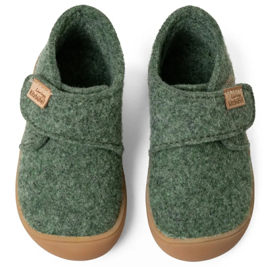 Kinder Living Kitzbu00fchel Living Kitzbühel - Kid's Flinki Filz Lauflernklettschuh - Hausschuhe