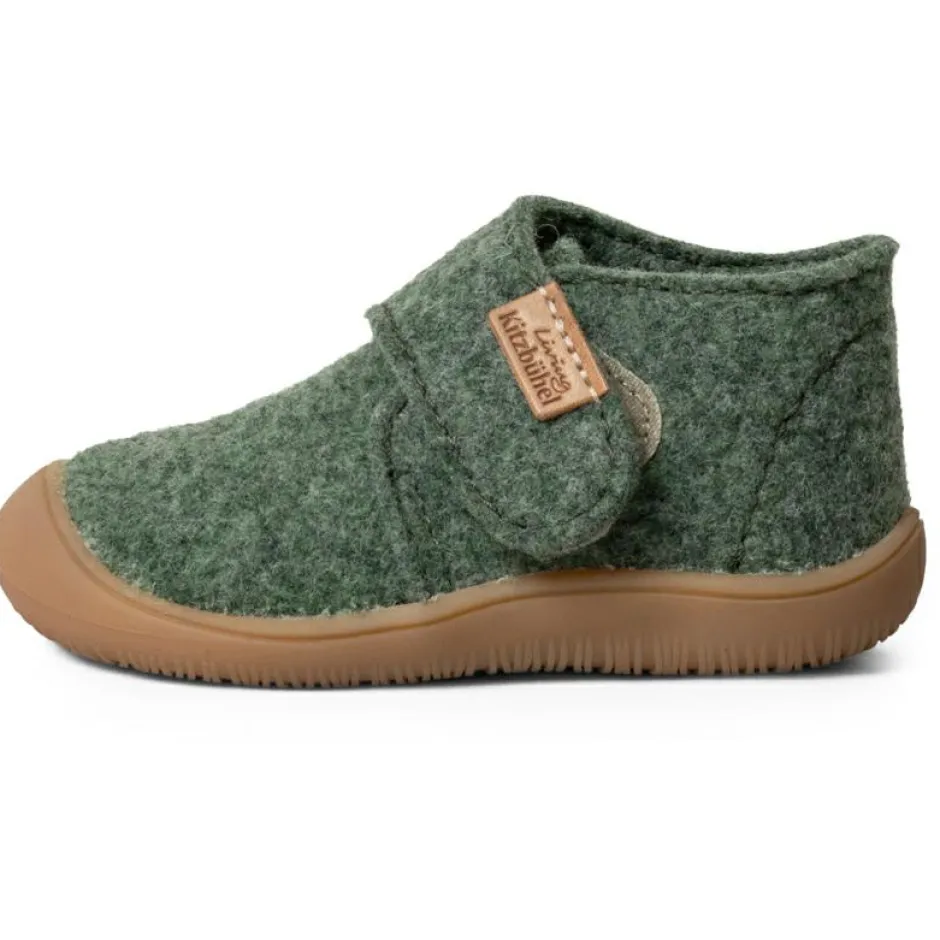 Kinder Living Kitzbu00fchel Living Kitzbühel - Kid's Flinki Filz Lauflernklettschuh - Hausschuhe