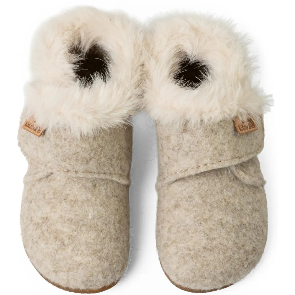 Living Kitzbühel - Kid's Karla Kragen Klettschuh - Hausschuhe < Living Kitzbu00fchel