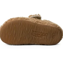 Living Kitzbu00fchel Living Kitzbühel - Kid's Smiley Plüsch-Klettschuh - Hausschuhe Camel New