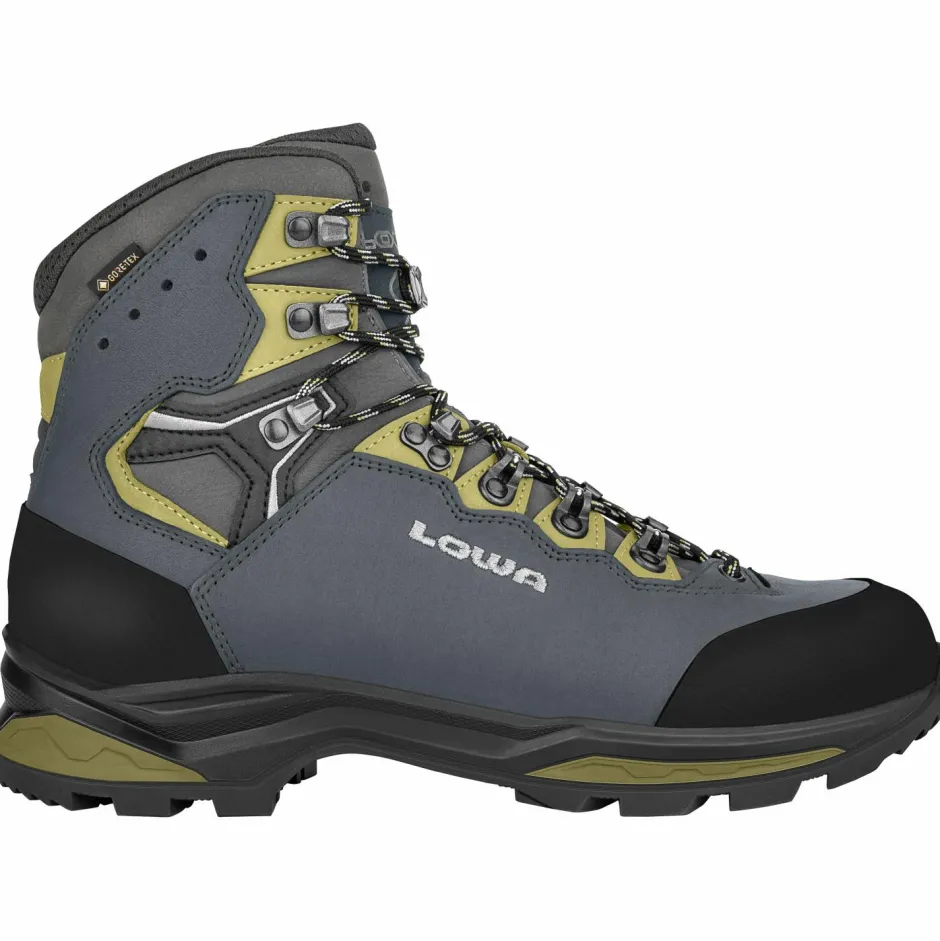 Lowa Wanderschuhe|Trekkingschuhe-- Camino Evo GTX - Wanderschuhe Steel Blue / Kiwi