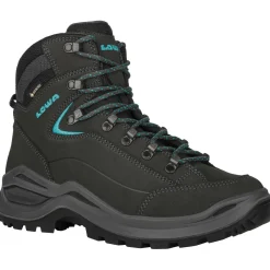 Lowa - Women's Renegade Evo GTX Mid Slim - Wanderschuhe Asphalt / Turquoise Hot