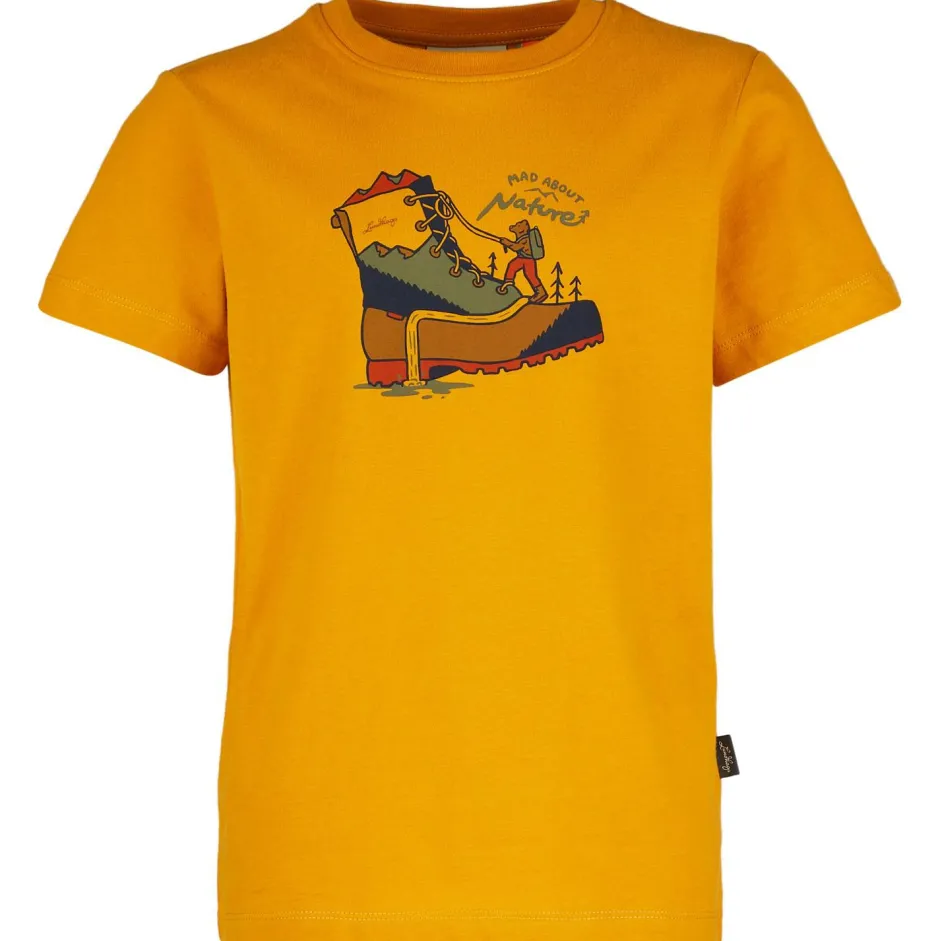 Lundhags Trekkingbekleidung|Wanderbekleidung-- Kid's Fulu Climbing T-Shirt - Funktionsshirt Gold