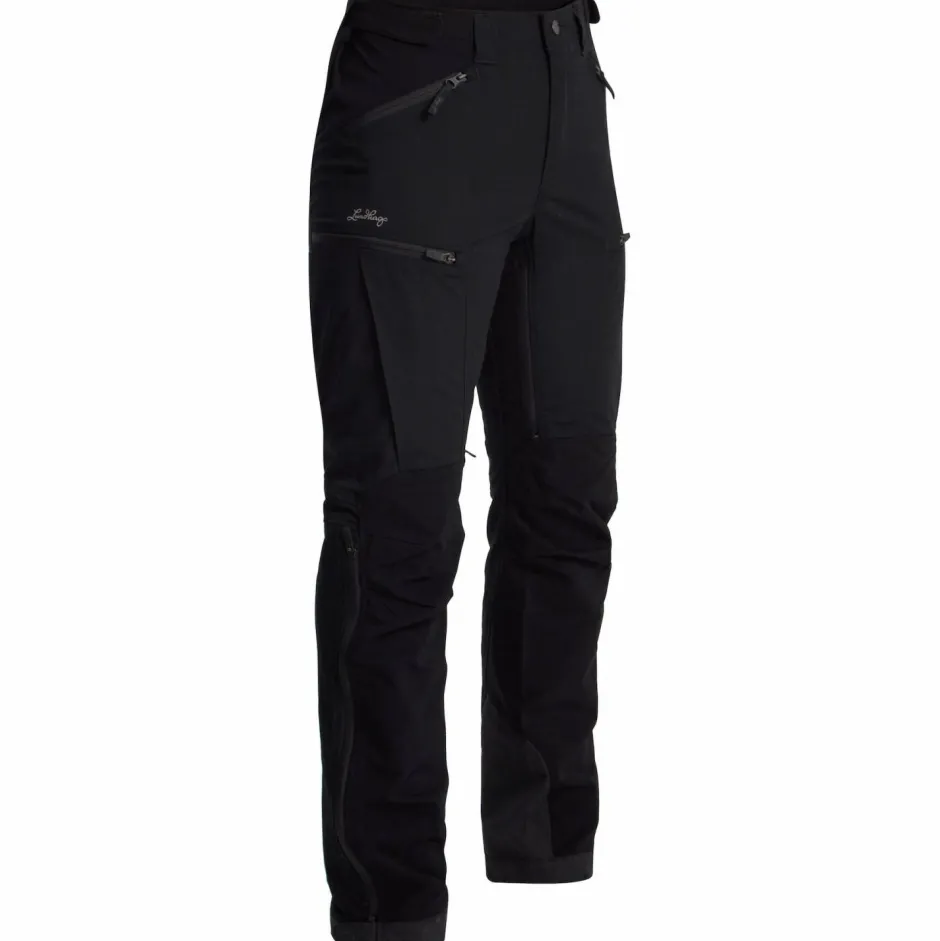 Lundhags Trekkingbekleidung|Wanderbekleidung-- Women's Makke High Waist Curved Pant - Trekkinghose Black