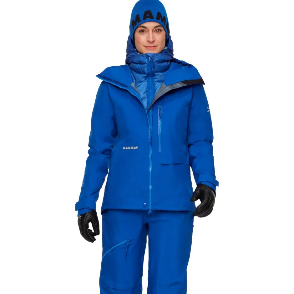 Mammut Hochtourenbekleidung|Jacken-- Women's Eiger Nordwand Advanced HS Hooded Jacket - Regenjacke Eiger Blue
