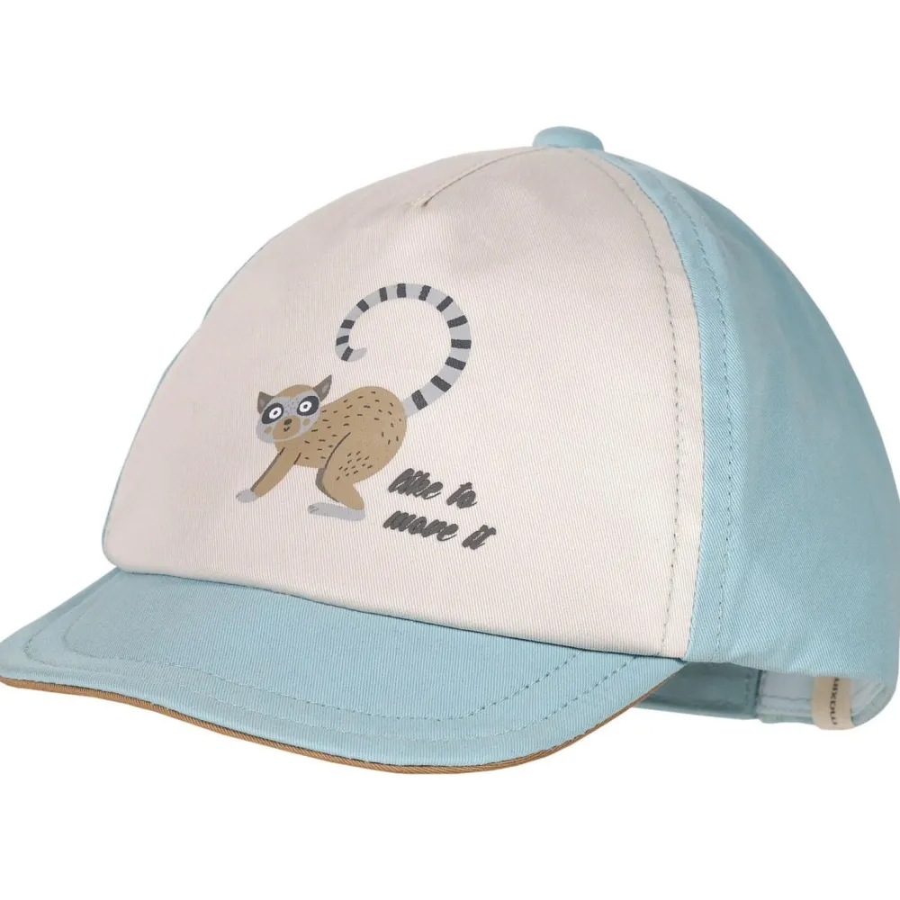 maximo - Baby Boy's Cap Lemur Flexdach mit Klettverschluß - Cap Cloud Blue Sale