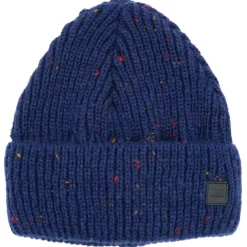 maximo - Girl-Beanie Effektgarn Jerseyfutter mit Umschlag - Mütze