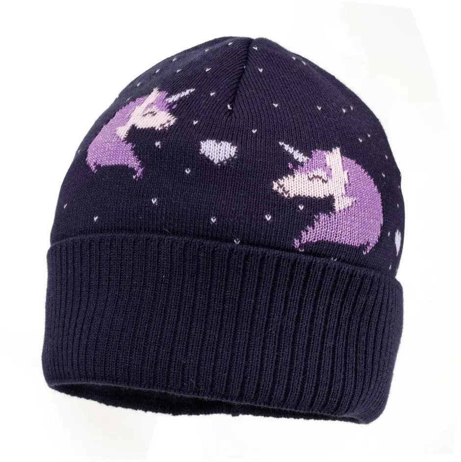 maximo - Girl-Mütze Einhorn mit Umschlag und Futter - Mütze