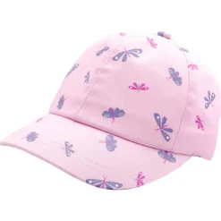 maximo Caps|Kopfbedeckungen-- Kid's Mini Girl Cap Butterfly Futter Klett - Cap Rose