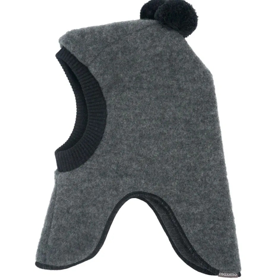 maximo Kopfbedeckungen|Alltagsbekleidung-- Kid's Mini-Schlupfmütze mit Wollfleece und Pompons - Sturmhaube