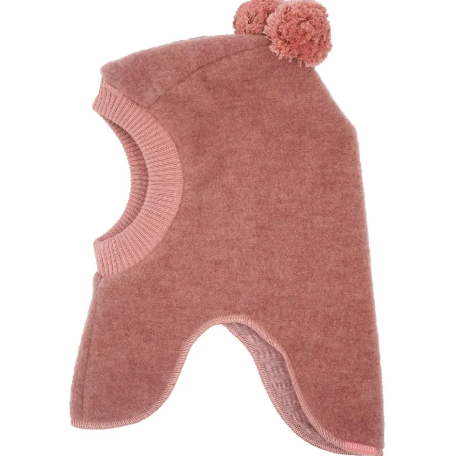 maximo Kopfbedeckungen|Alltagsbekleidung-- Kid's Mini-Schlupfmütze mit Wollfleece und Pompons - Sturmhaube