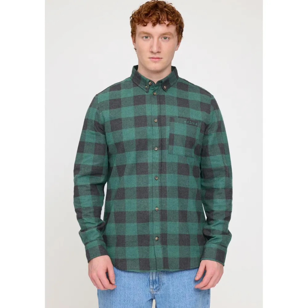- Checked Fanne hirt - Hed < Mazine Sale