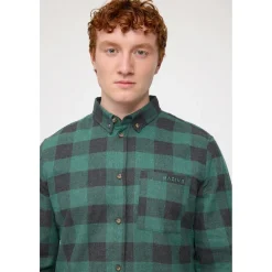 - Checked Fanne hirt - Hed < Mazine Sale